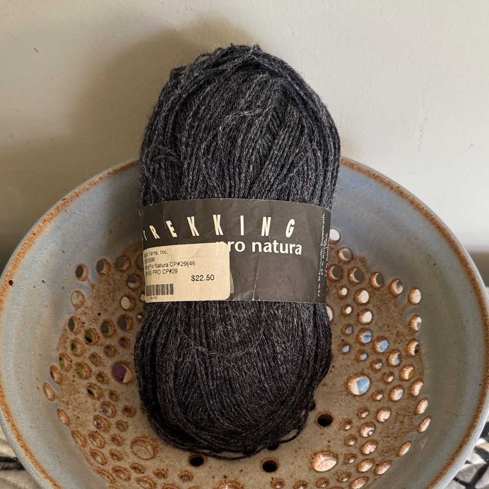 Trekking Pro Natura Yarn in Charcoal Gray
